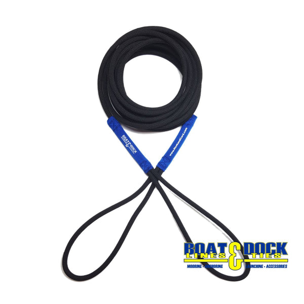 Bungee Boat Rope Line 25 Feet Bungee Cord, Stretches To Double Relaxed Length -Used for Launching / Retrieving Boats USA Made