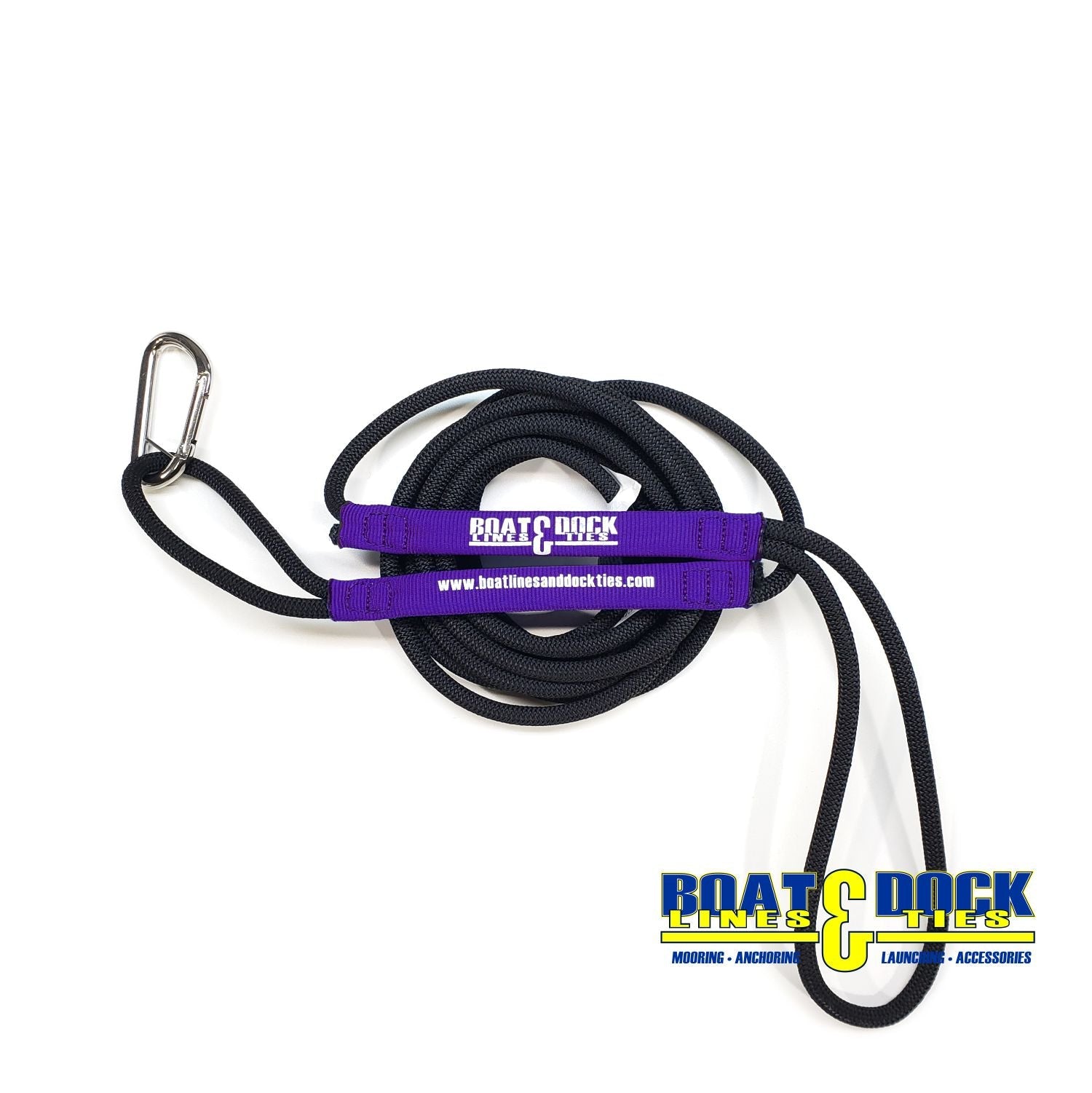 Bungee Boat Rope 10'  with Stainless Steel Hook,  Heavy Duty Boat Line, Used for Launching / Retrieving Boats BLD - USA Made
