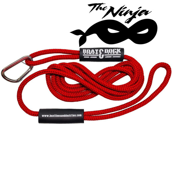 Boat Throw Rope- The Ninja Hook and Loop -Double Braided Nylon